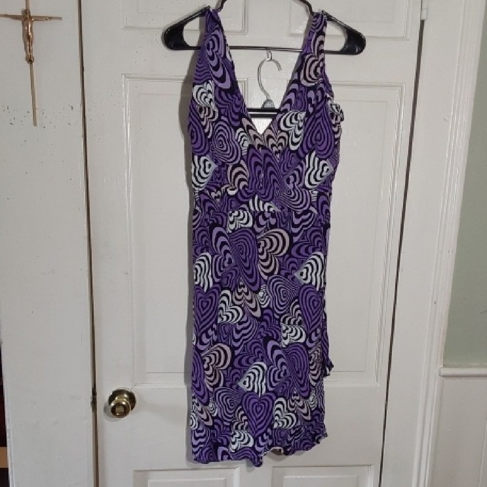 Purple Swirl Pattern Dress